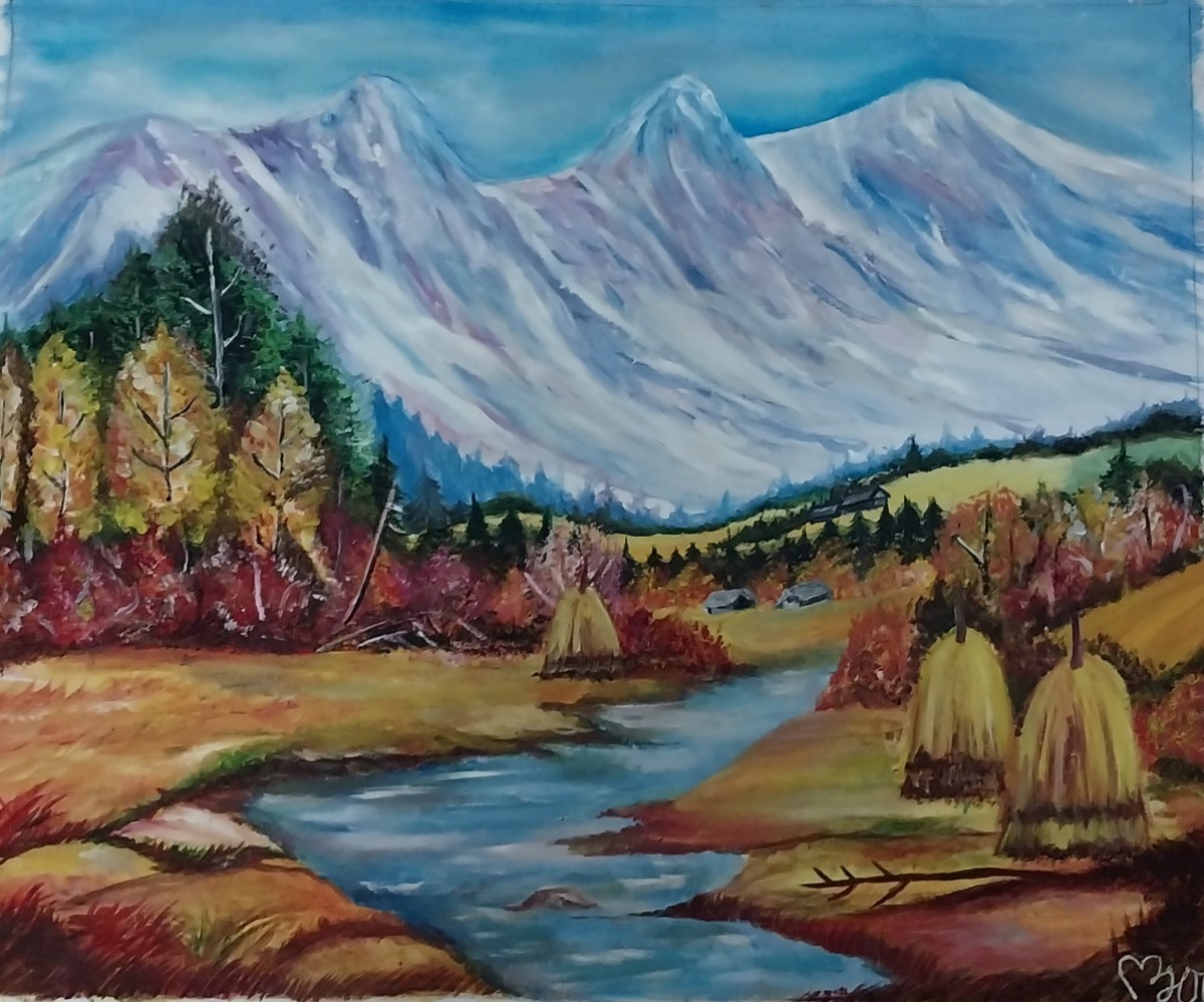 Autumn in village