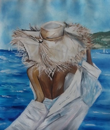 Girl with a straw hat by Ninitaa m