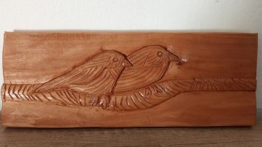 Sparrows on a branch by Ninitaa m