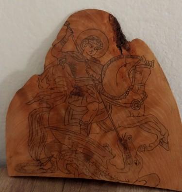 Saint George slays the dragon by Ninitaa m