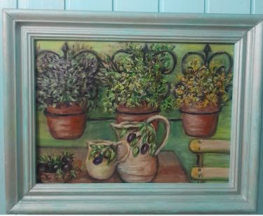 Flowers on terrace by Gordana Todorović