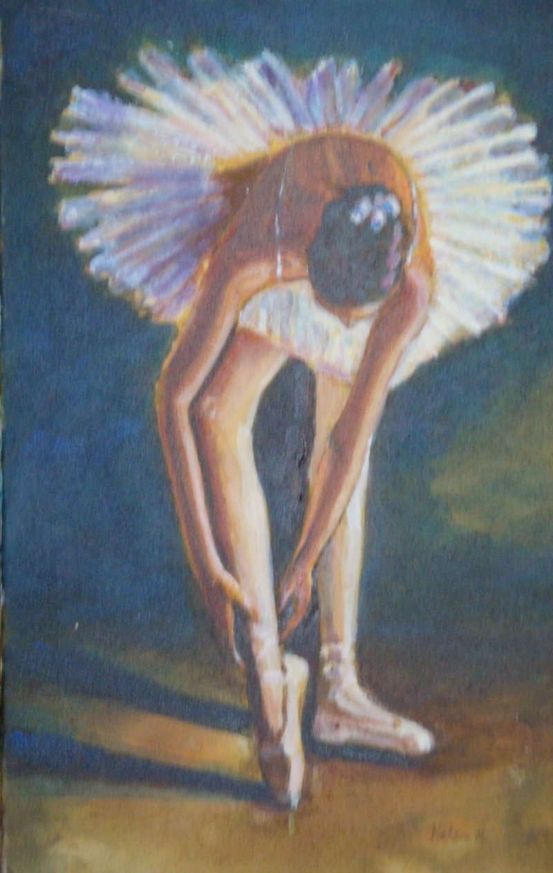 Ballet dancer, Painting Nelson Chale Cuéllar