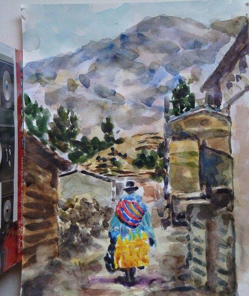 Andes 2, Painting Nelson Chale Cuéllar