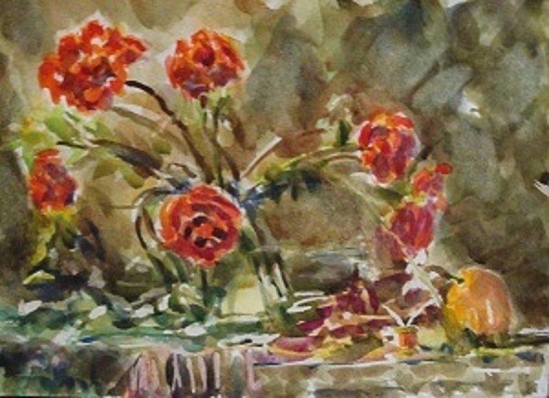 Ruže, Painting Nelson Chale Cuéllar