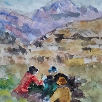 Chat in the Andes,  by Nelson Chale Cuéllar