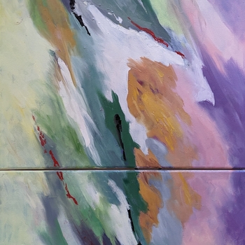 Abstract art - dyptich