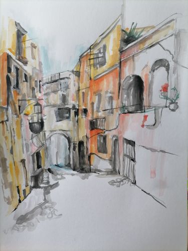 Street In Italy  by Marija Obradovic