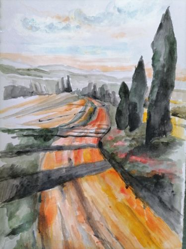 Tuscan Landscape  by Marija Obradovic