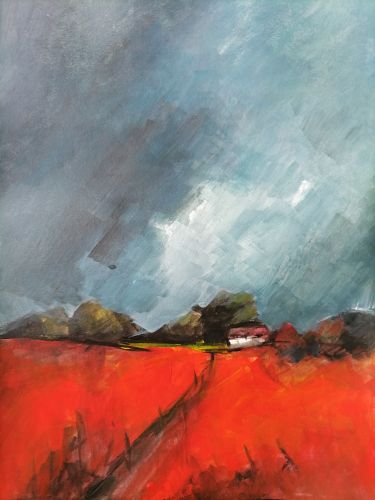 Red Field  by Marija Obradovic