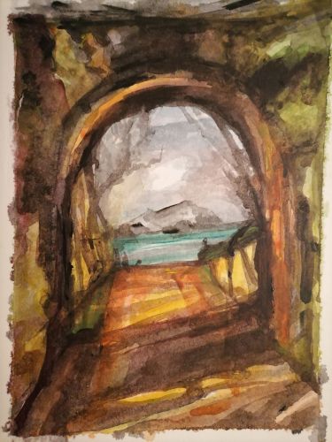 Passage With Seaview  by Marija Obradovic