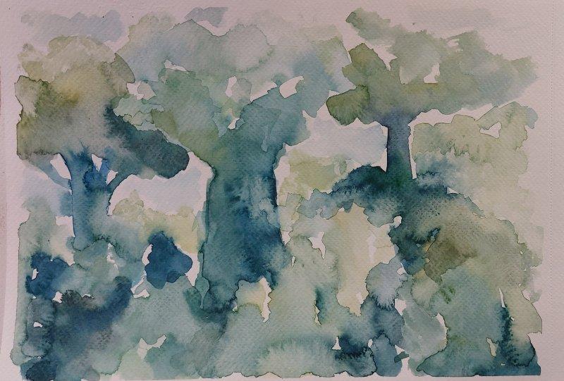 Canopy of Deliblatska Peščara 3, Painting Ivan Špehar