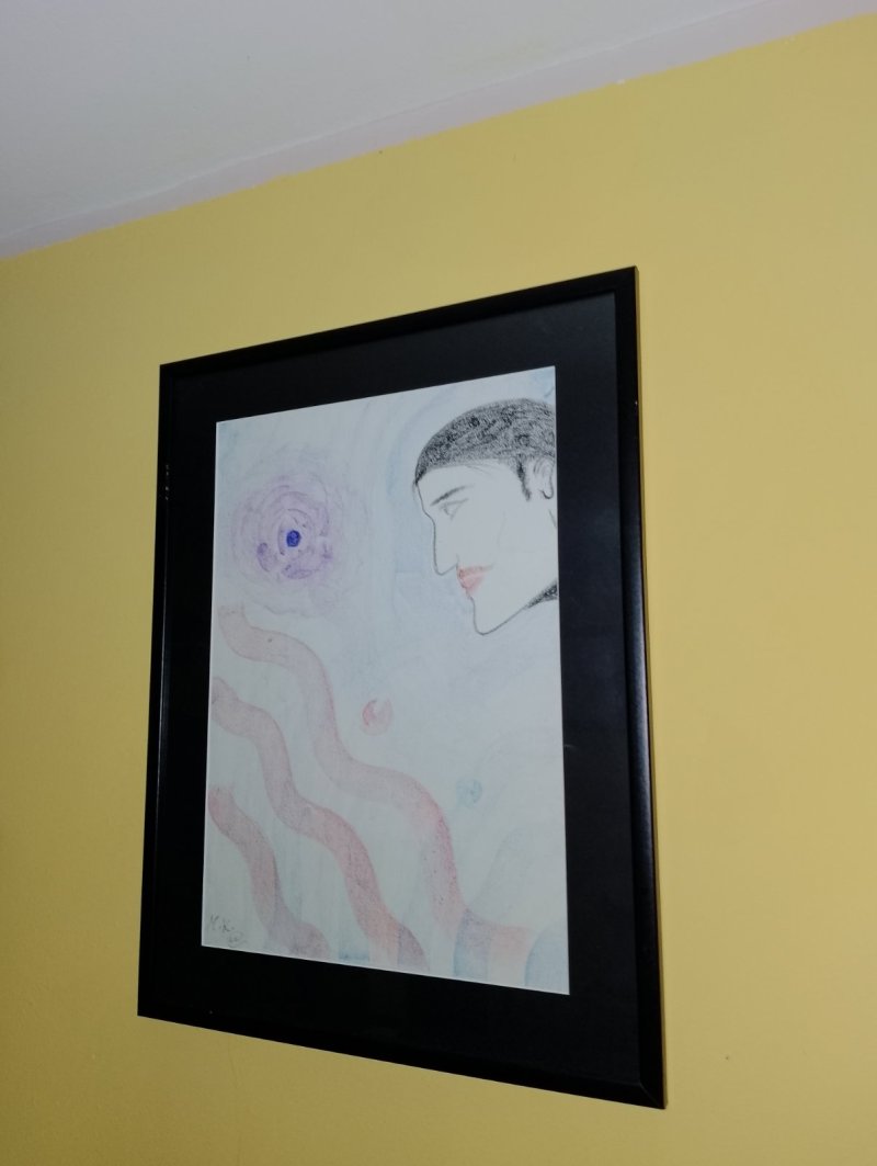 The Philosopher and autoportrait , Painting Kelvin Medrano