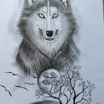 Wolf by Ljiljana Kostic