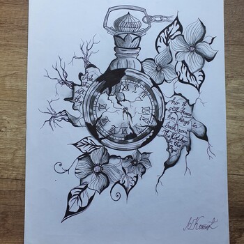 Clock by Ljiljana Kostic