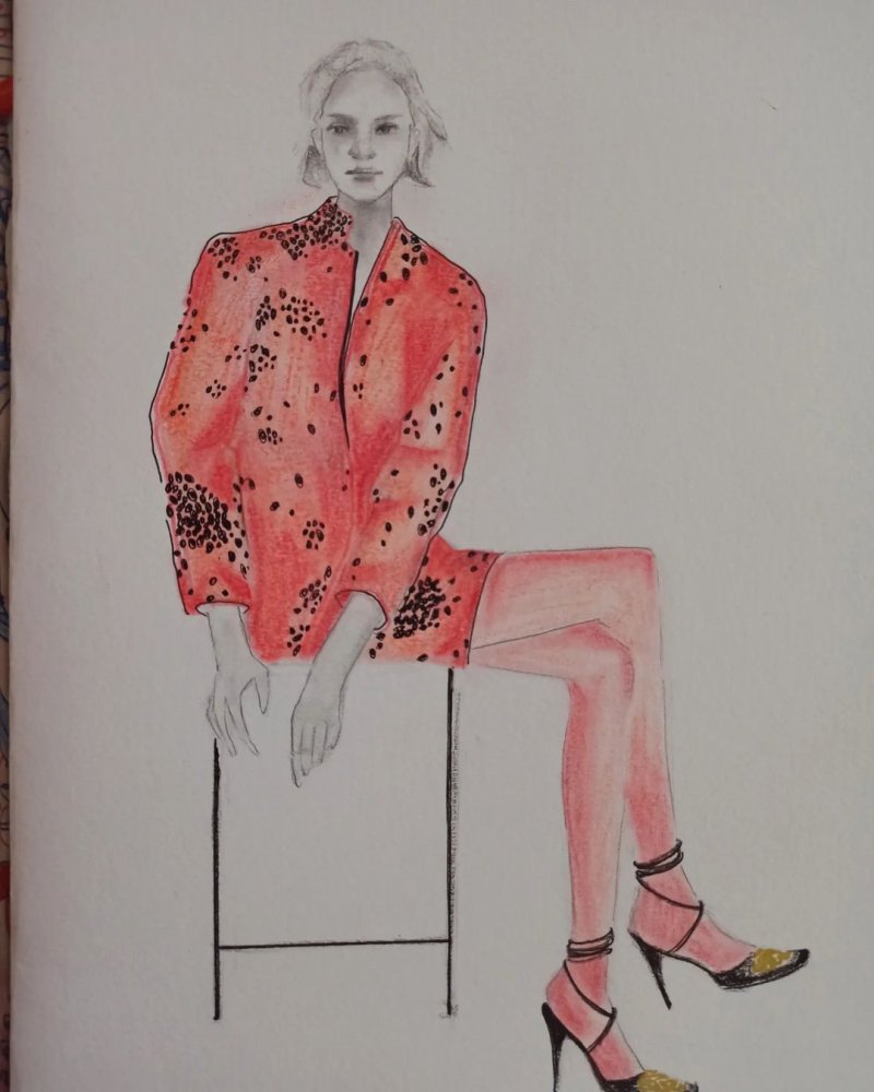 fashion illustration, Drawing Mila Duende