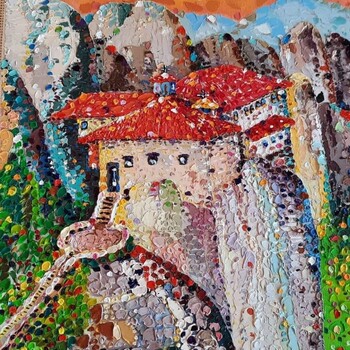Sv Varvara Monastary - Meteora,  by Lidija Cvetkovic Jancic