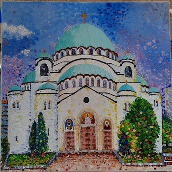 Sveti Sava Church,  by Lidija Cvetkovic Jancic