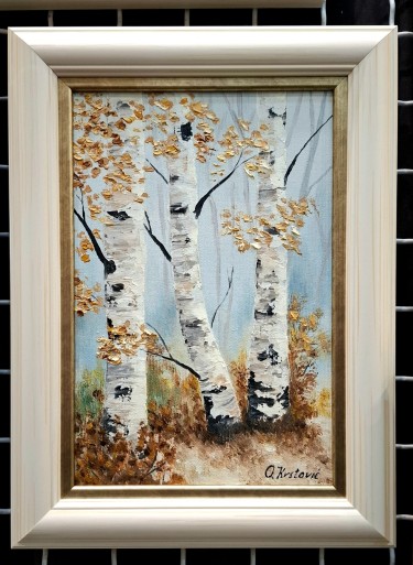 Young birches by Olivera Krstovic