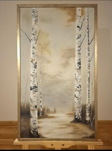 Tall birches by Olivera Krstovic