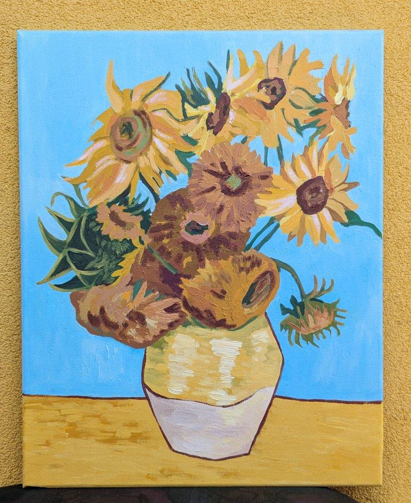 Sunflowers, Painting Ljiljana Đorđević