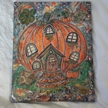 Magic pumpkin house by AlSteBo Art