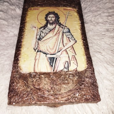Icon of Saint John the Baptist by AlSteBo Art
