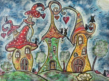 Mushroom Street by AlSteBo Art