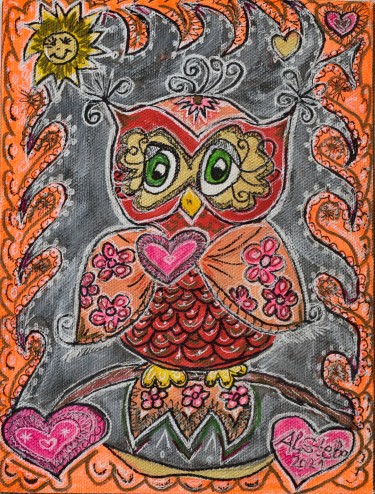Owl in love by AlSteBo Art