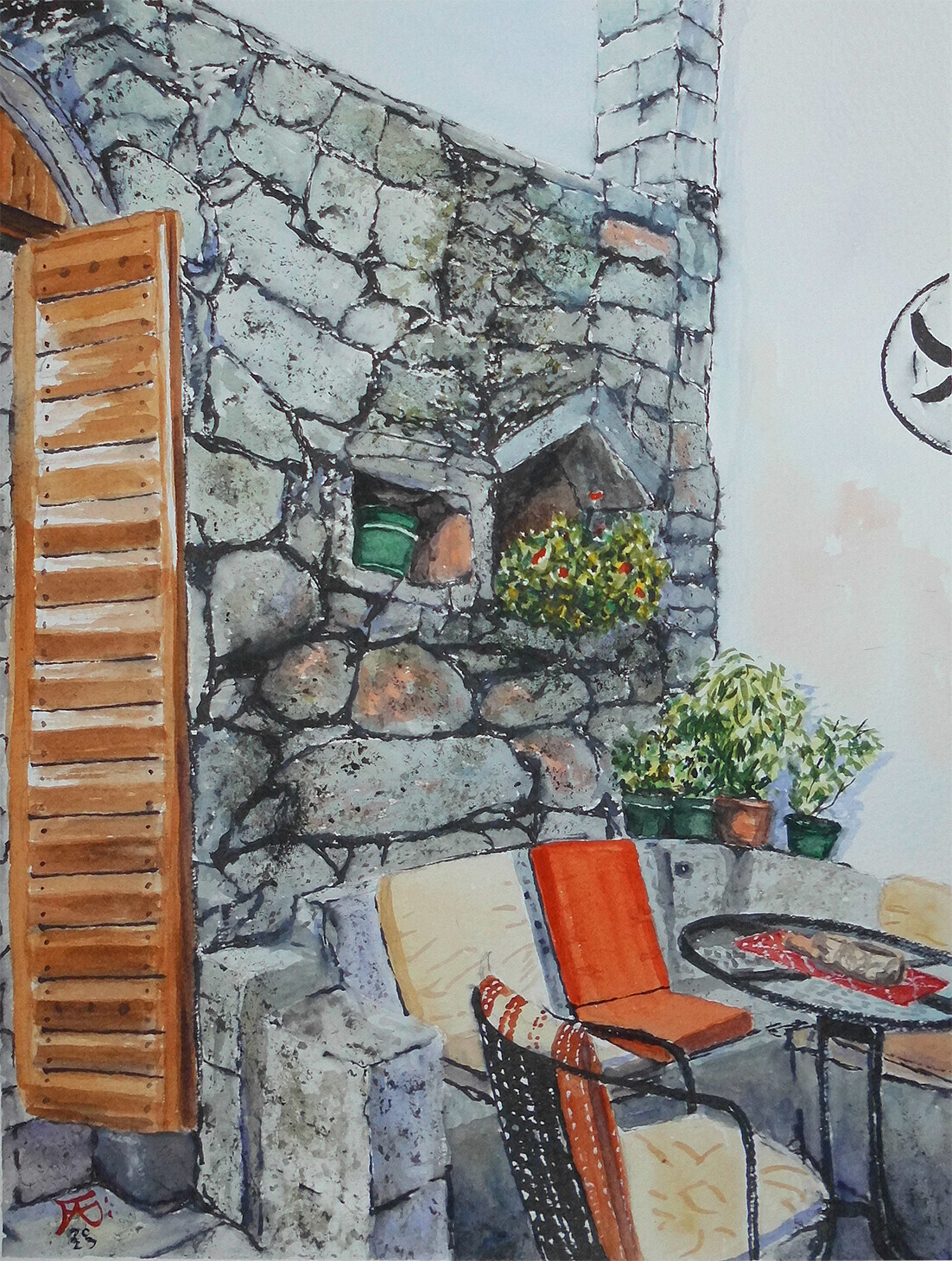 Coffe shop and Gallery Kaldrma in the old town Podgorica Montenegro