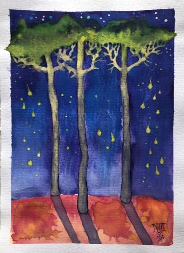 3 trees by Milos Milosevic