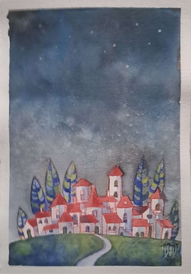 Autumn night by Milos Milosevic