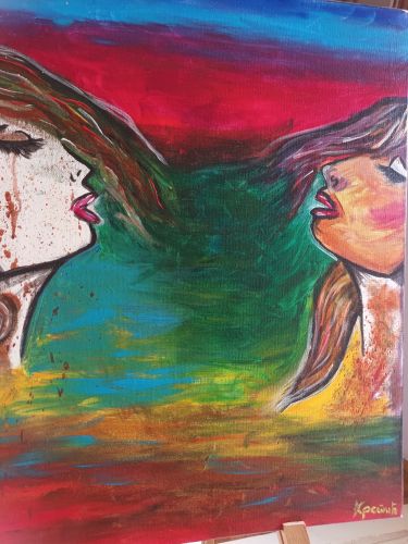 Two faces,  by Andriana  Krstic