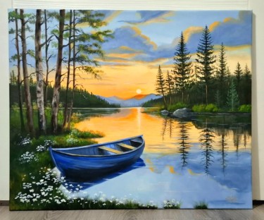 Boat on the lake by Brankica Žuržulj