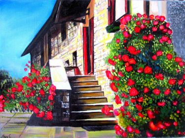 House in flowers,  by Marijana Stevancev