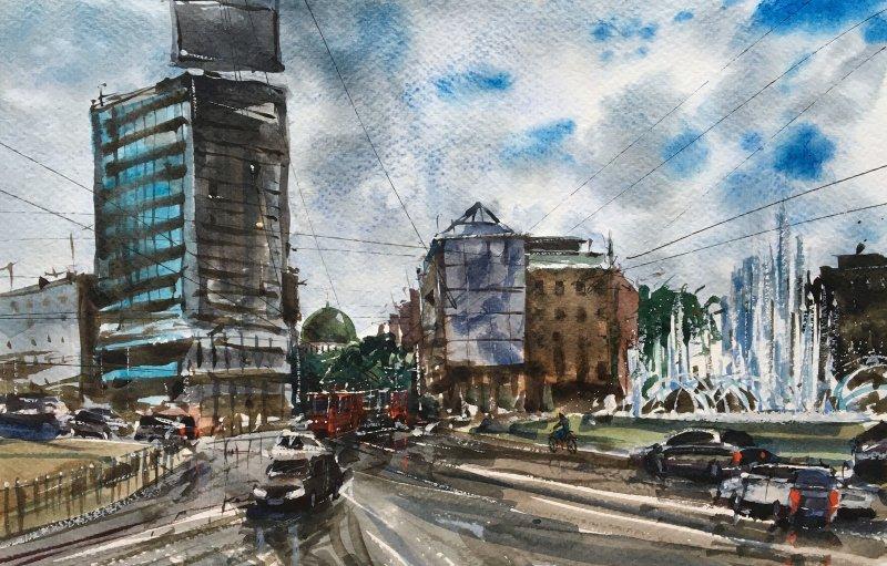 After the rain, Painting Maxim