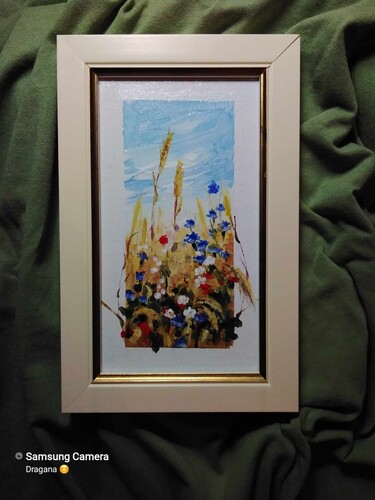 Miniature2- framed acrylic 13x20cm