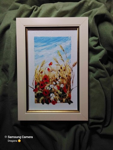 Miniature2- framed acrylic 14x20cm