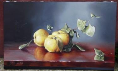 Quince- oil on canvas 30x45cm by Simic Dragana
