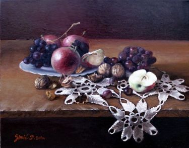 Still life- oil on canvas 37x47cm by Simic Dragana