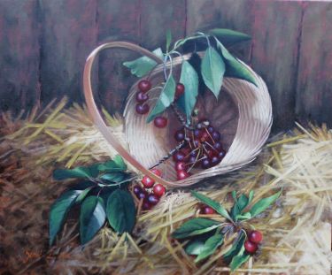 Cherries- oil on canvas 50x60cm