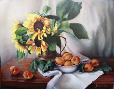 Sunflowers- oil on canvas 50x60cm