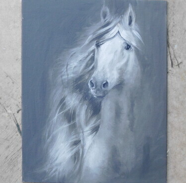 Horse3- oil on laminated canvas, 30x24cm