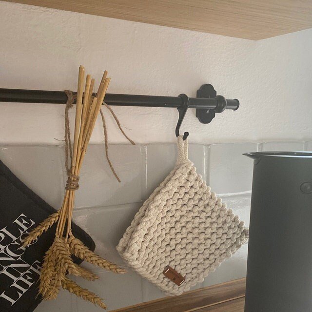 Knitted Pot Holders ,cotton textile yarn, Handicraft Danijela Vuckovic