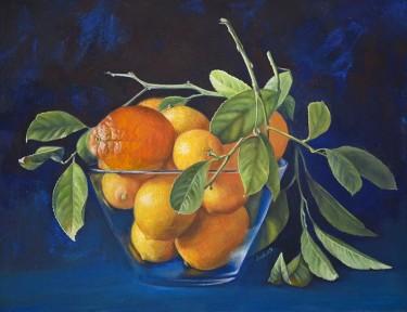 Orange and Lemons in a Glass Bowl by Alena Savchenko - Lukian