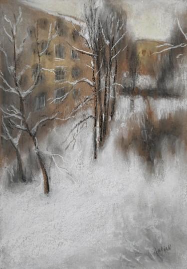 Silent Winter Courtyard by Alena Savchenko - Lukian