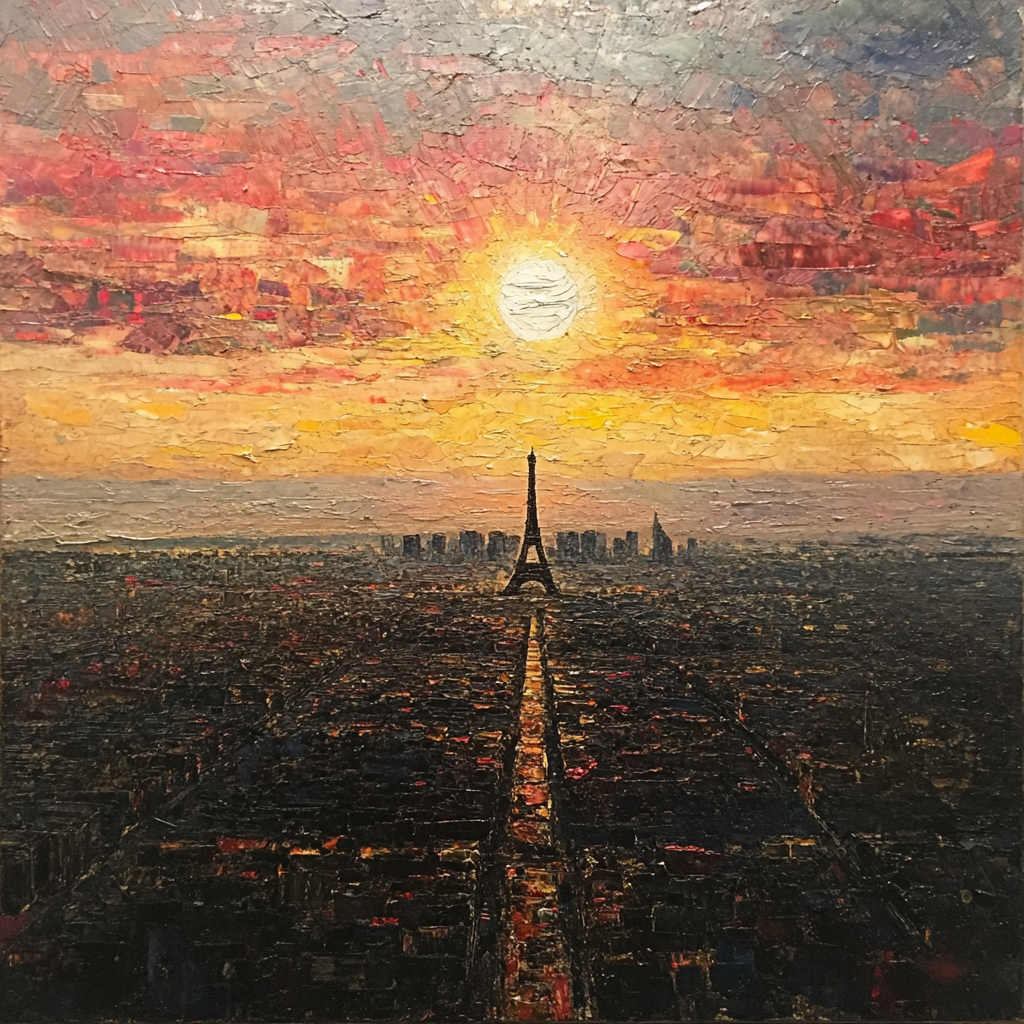 Sunset in Paris