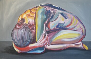 Akt, fetal position by Dragan Barlov