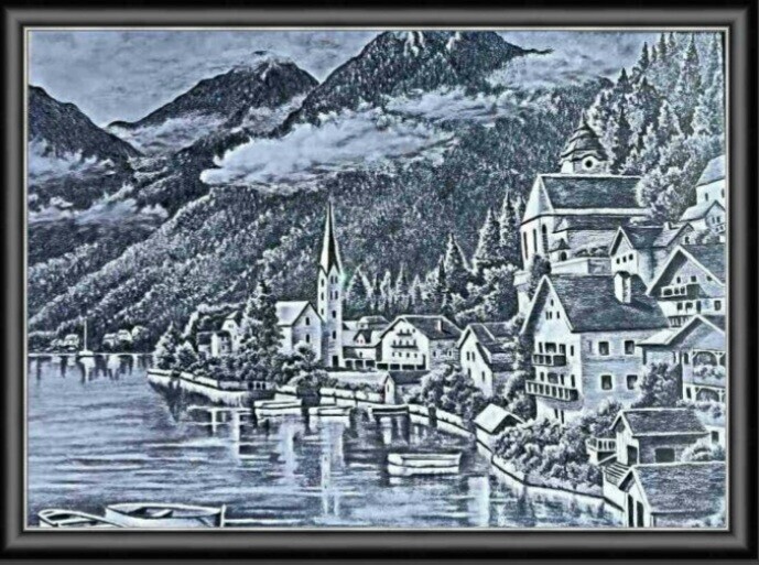 Hallstatt, Pastel