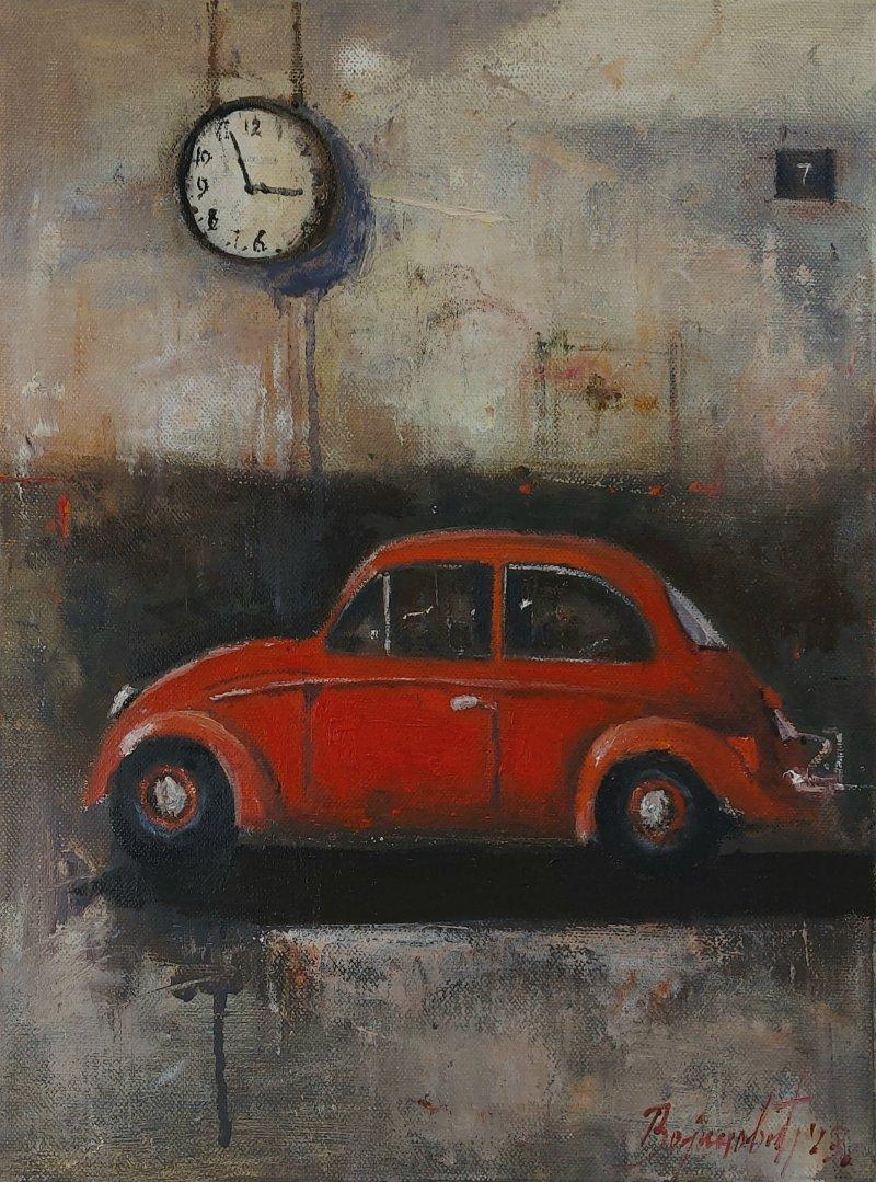 "the time traveler", Painting Radovan Vojinovic