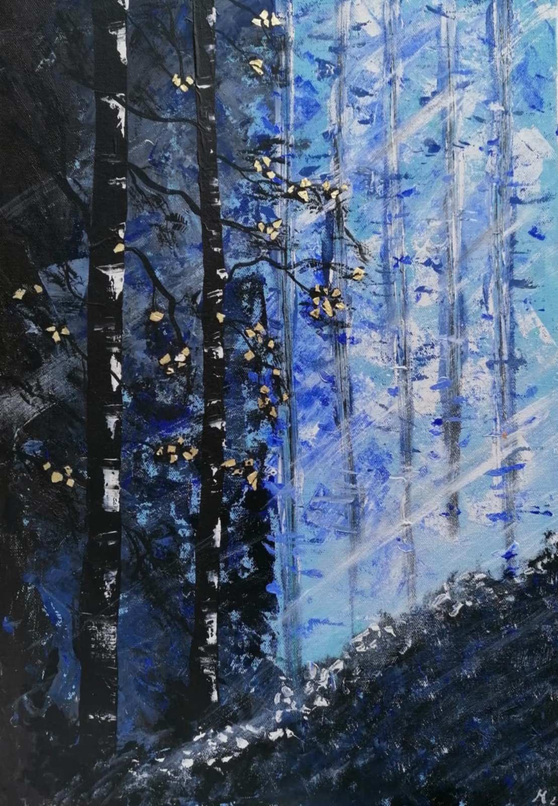 Blue forest